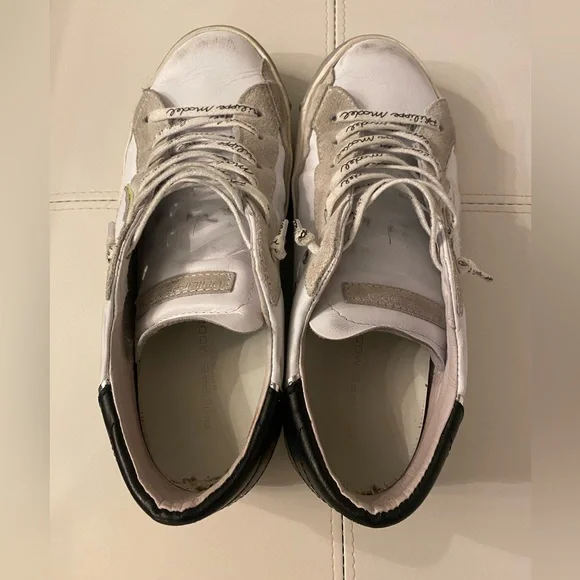 靴 PHILIPPE MODEL 37 Philippe Model Sneakers For Women Beige Leather Size 37